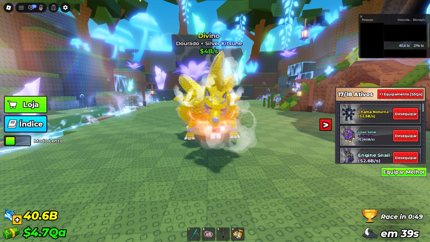 Conta de Roblox Criada em 2019 (COM PET DE 260Bi/s NO ROUBE UM OVO)