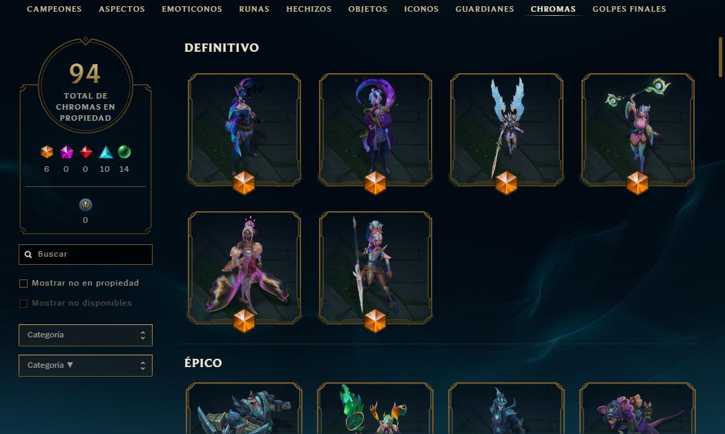 Conta de lol 429 skins - skin exaltada - finalizador e mt mais