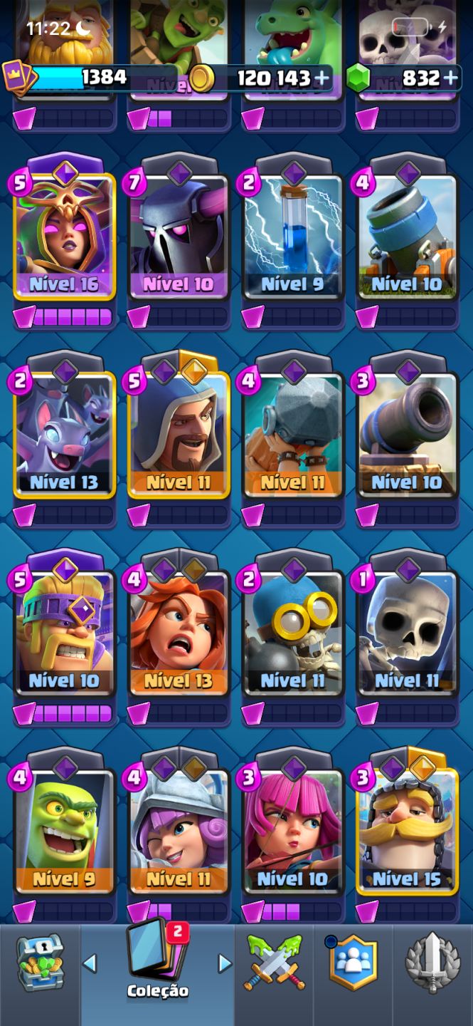 CONTA CLASH ROYALE 10K TROFÉUS