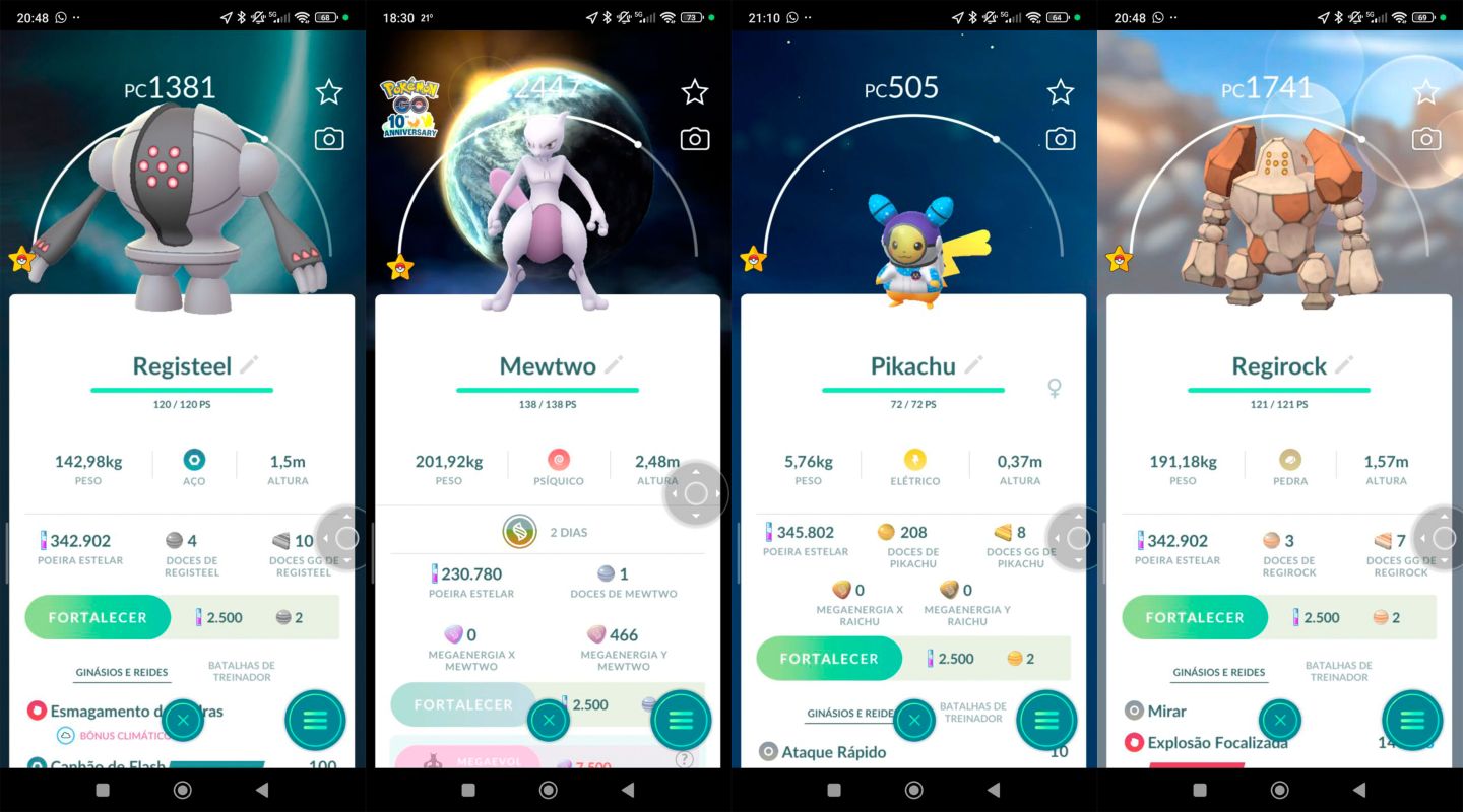 Pokémon GO Raros e de Eventos | Pikachu, Shiny e Fundos Especiais