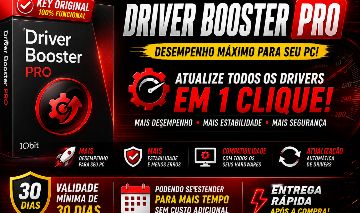 DRIVER BOOSTER 13.4 PRO KEY LICENSA ORIGINAL 30 DIAS| Entrega Rápida