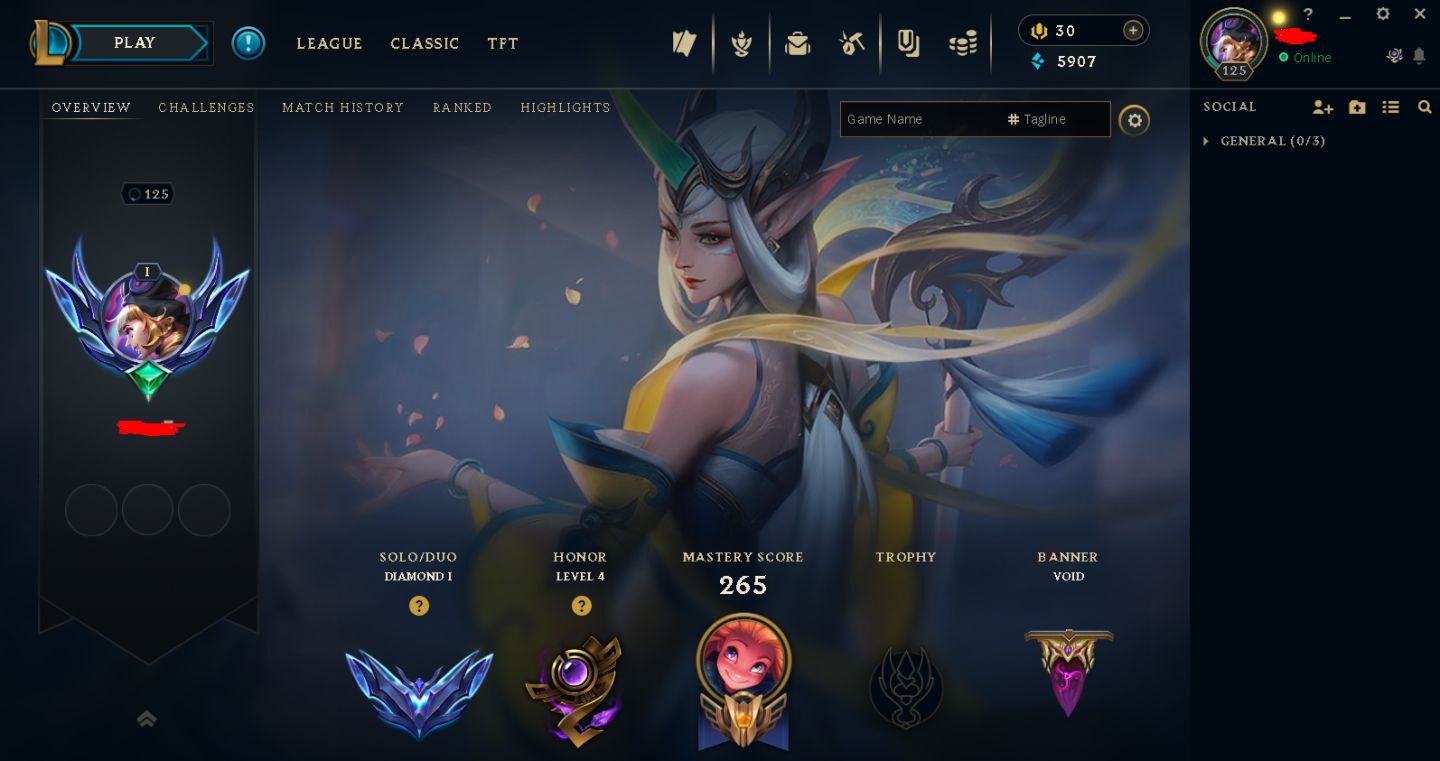 Conta de Lol diamante 1 full acesso