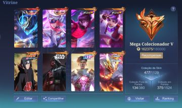 CONTA MOBILE LEGENDS COM TODOS OS HERÓIS E EMBLEMA FULL