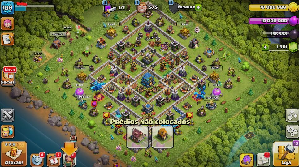 CONTA CLASH OF CLANS TOP À VENDA | CONTA FORTE + PRONTA PARA JOGAR