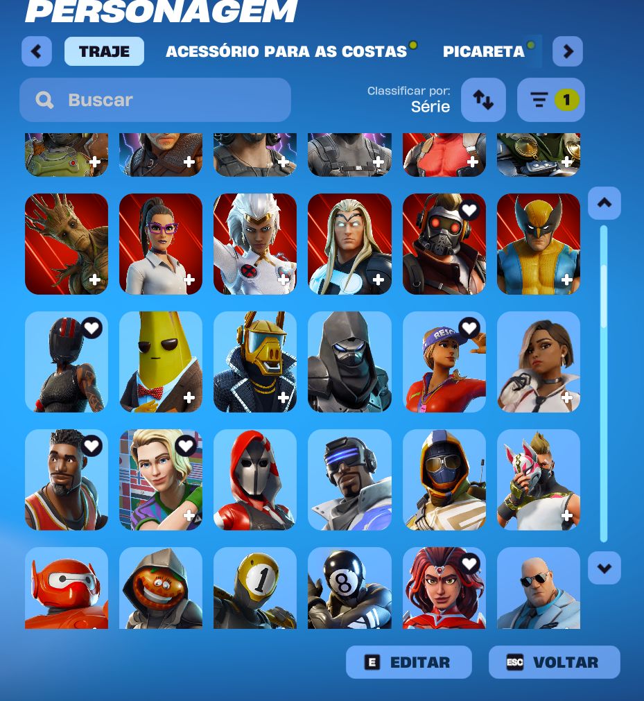 CONTA RARA COM TRAVIS SCOTT, S4+, SALVE O MUNDO FUNDADOR (165 SKINS)