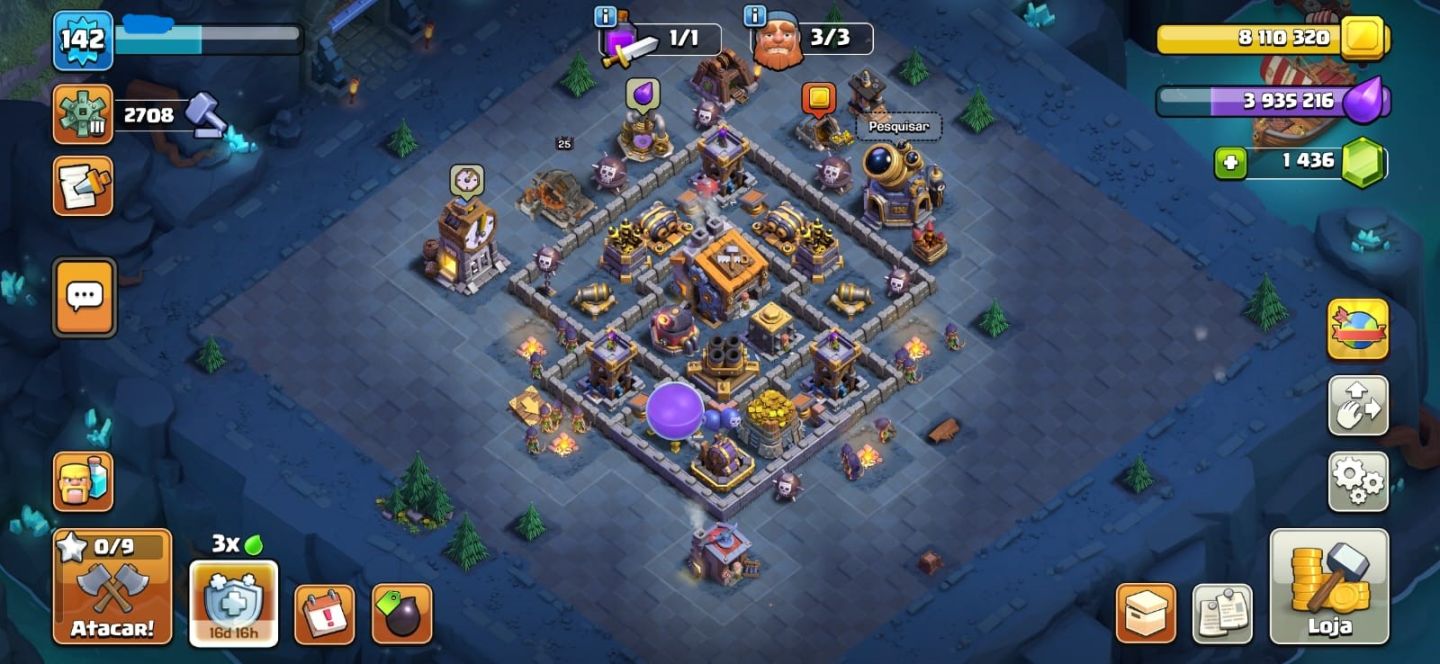 CONTA SUPERCEL COM PROGRESSO E MUITOS ITENS NOS CLASHS E BRAWL(LEIA A DESCRIÇÃO)