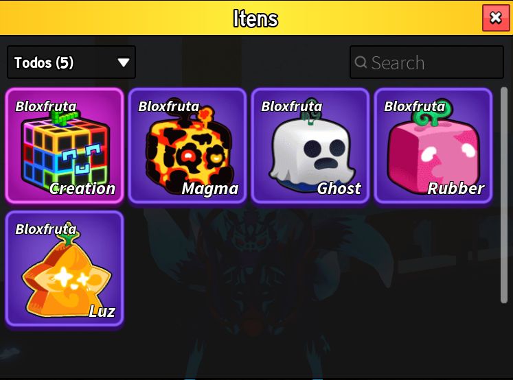 Conta de blox fruits kitsune ingerida