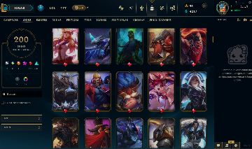 CONTA DE 2016 | LV 415 + 200 SKINS + 226 ICONES + TODOS CAMPEÕES [FULL ACESSO]
