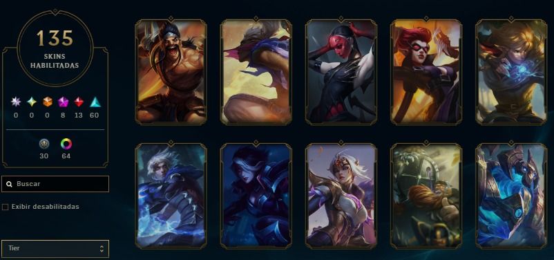 Conta Level 405 Corki Barão Vermelho 13 Lendárias 60epica 30 Legadas esmeralda 4