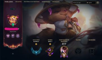 Conta LoL LV 146 + Platina II | 110 Skins + 156 Ícones + 19 Cromas