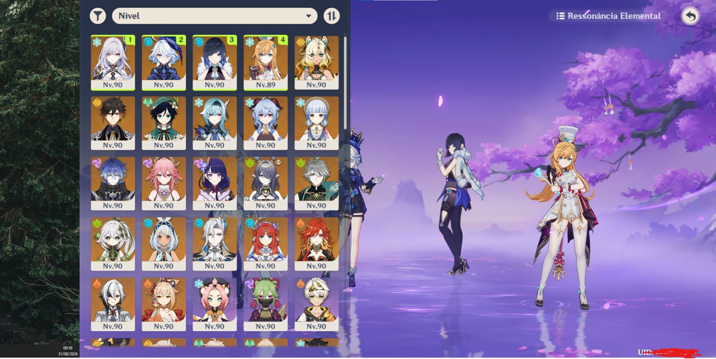 Conta com 40 personagens 5 - Servidor América - Pc/Android