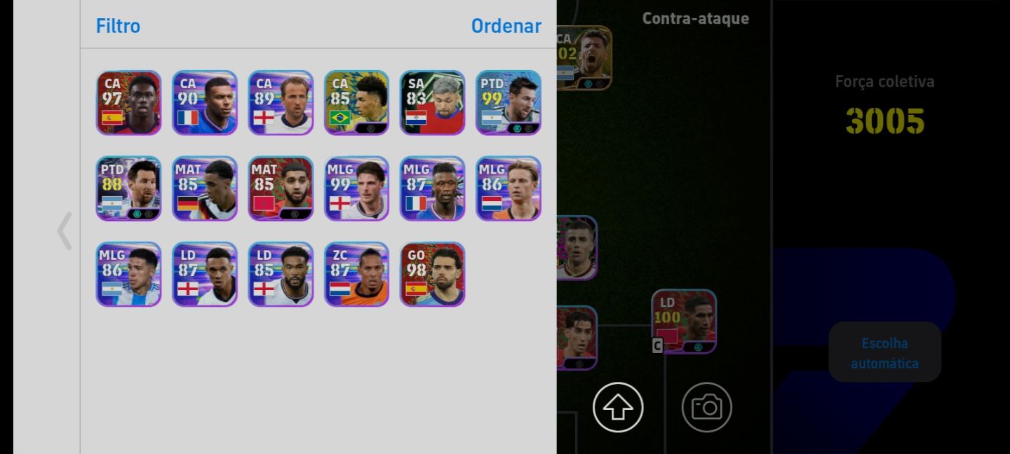 Conta eFootball + Aguero Epico + Gerrard + Yamal 102 + Messi 102 + 220 Moedas