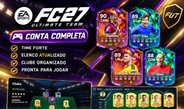 PS5 - CONTA FC 27 | 600K COINS | TIME 85 OVR | PUTELLAS 91 | WEB APP LIBERADO