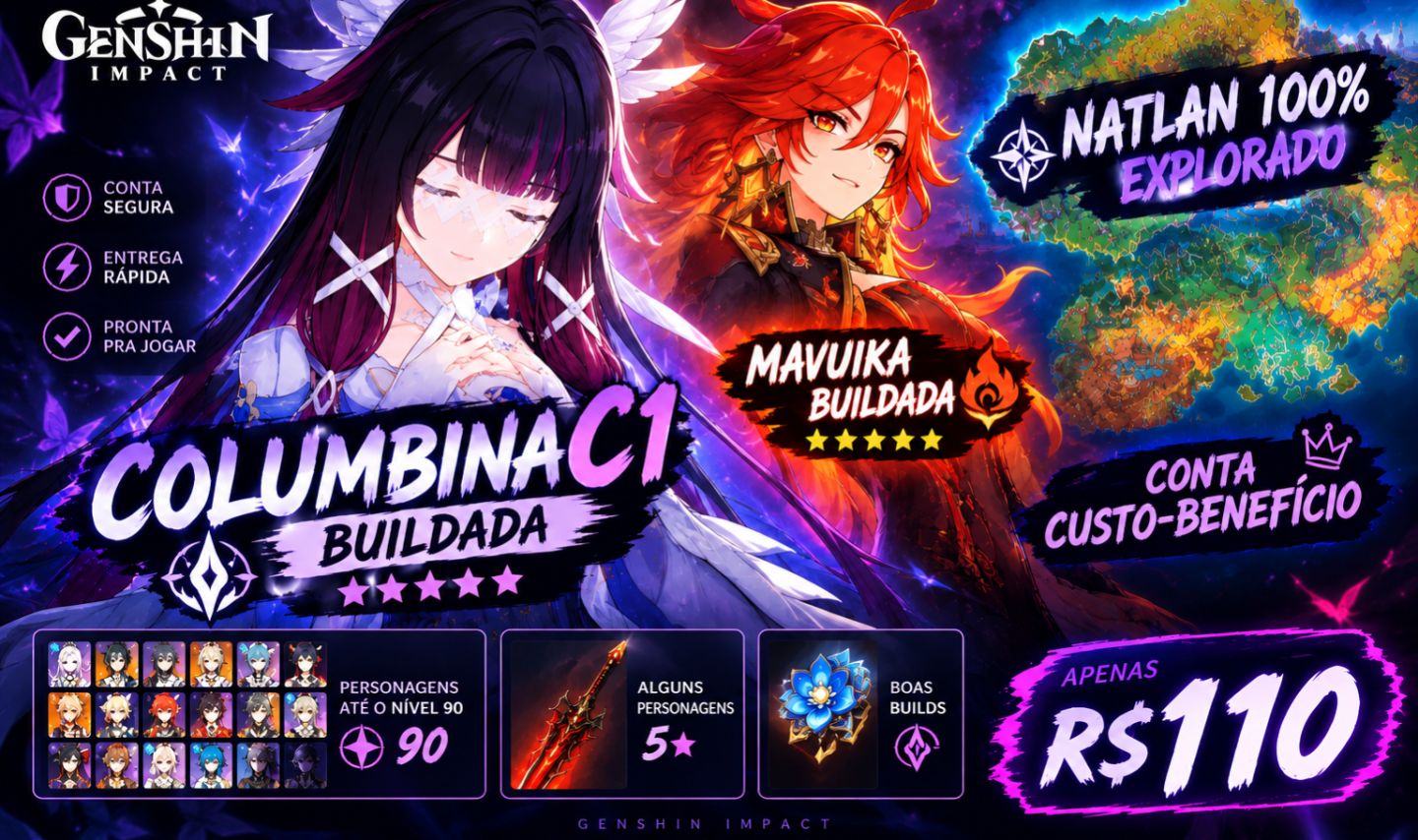 Conta Genshin com Mavuika + Columbina C1