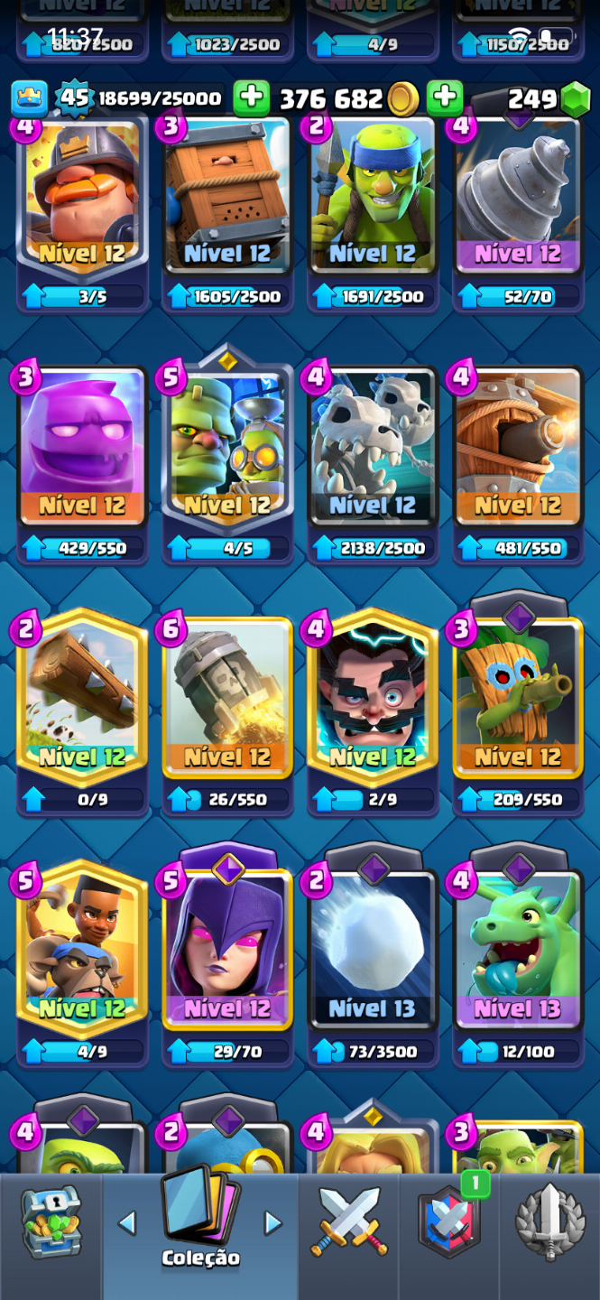 Conta de Clash com 10.000 troféus