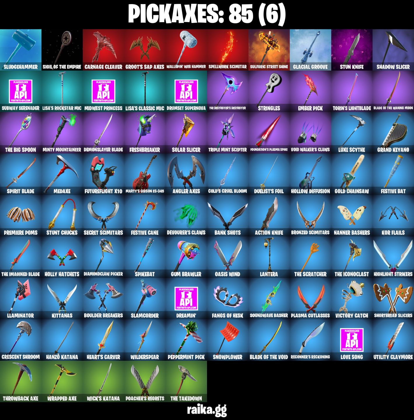 51 Skins - Carnage, Spider man, Peter Griffin, 500 vbucks