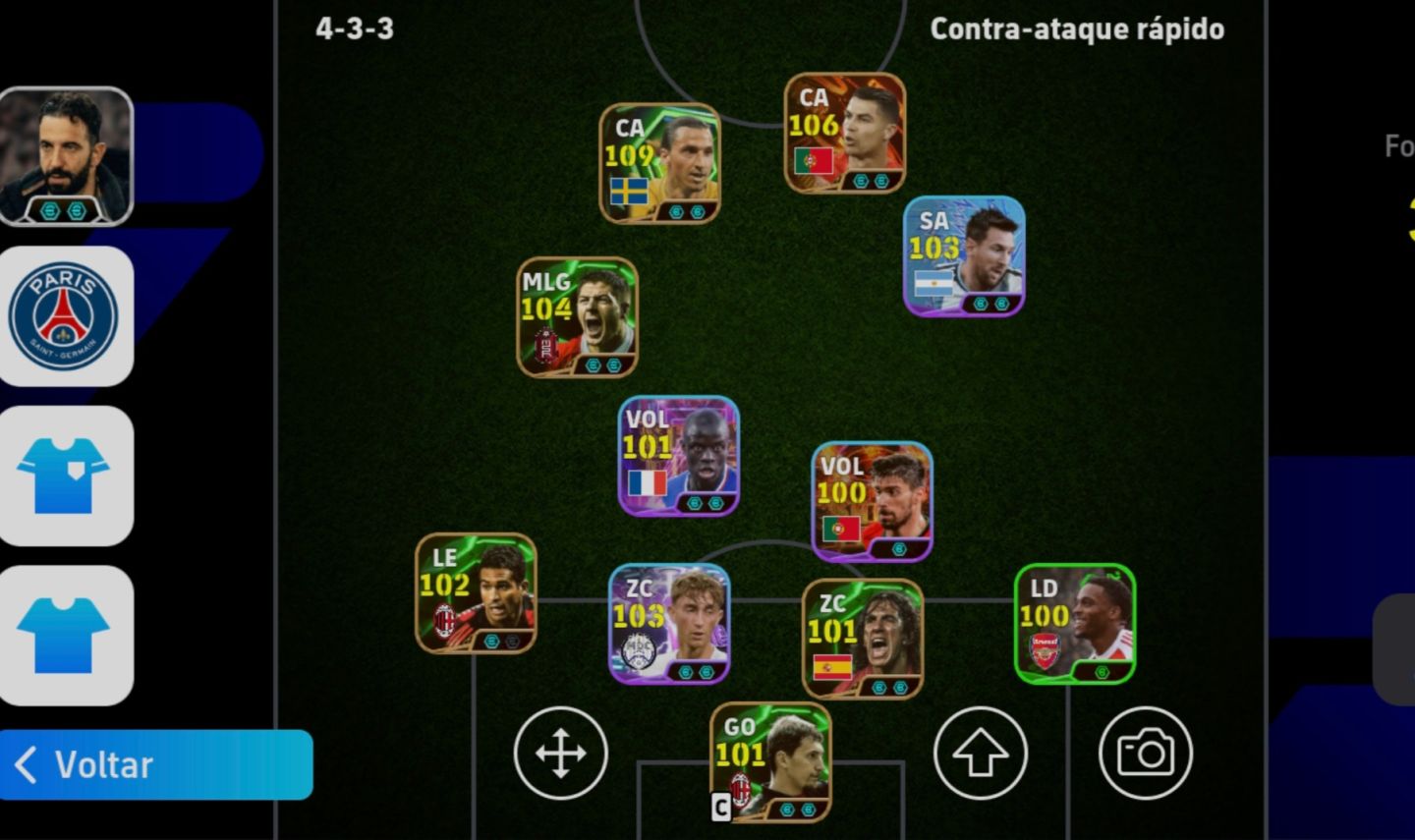 Conta efootboll braba para craque