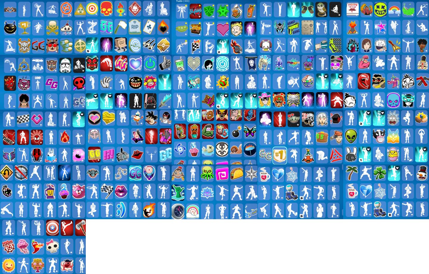 CONTA DE FORTNITE OG E COM ITENS EXCLUSIVOS A FOTO DE TUDO ESTA NA DESCRIÇÃO