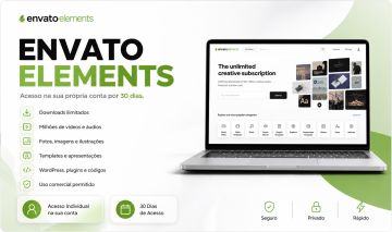 Envato Elements Oficial Acesso na Própria Conta 30 Dias