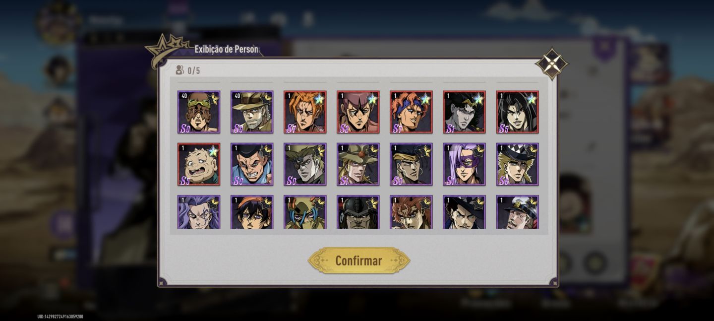 JOJO'S BIZZARRE ADVENTURE GS MELHORES PERSONAGENS