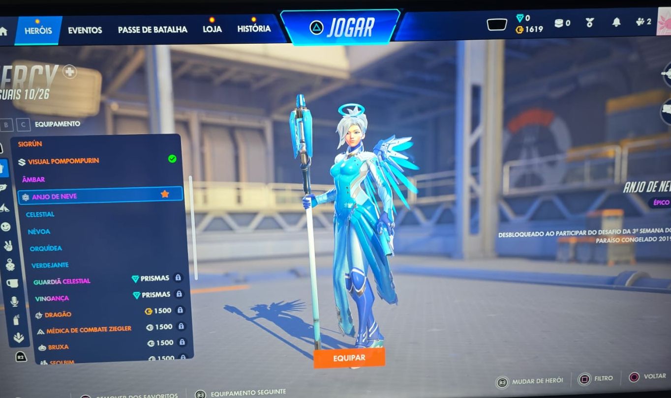MMR CHAMPION (Sem rank) / Skins: Doom Monge / Widow Kerrigan /Mercy Anjo de Neve