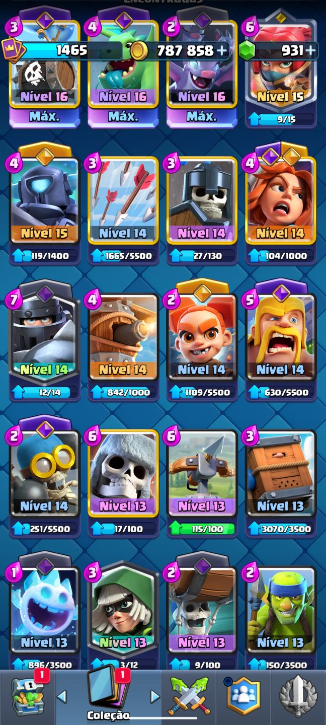 CONTA DE CLASH ROYALE SUPER BOA, MAIS DE 11K DE TROFÉUS. PREÇO A NEGÓCIAR