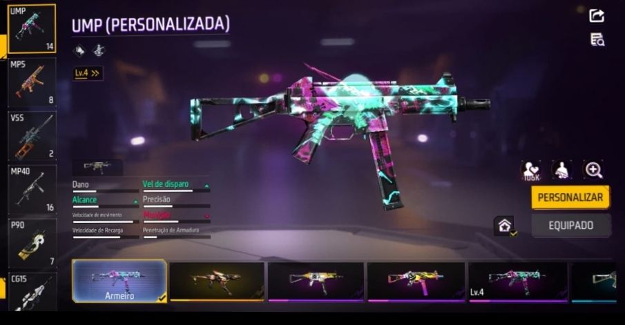 Conta de Free fire gemada da primeira temporada itens antigos e skins de Naruto
