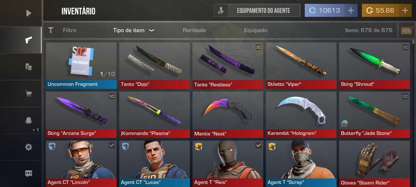 CONTA DE STANDOFF 2 COM MAIS DE 600 ITENS