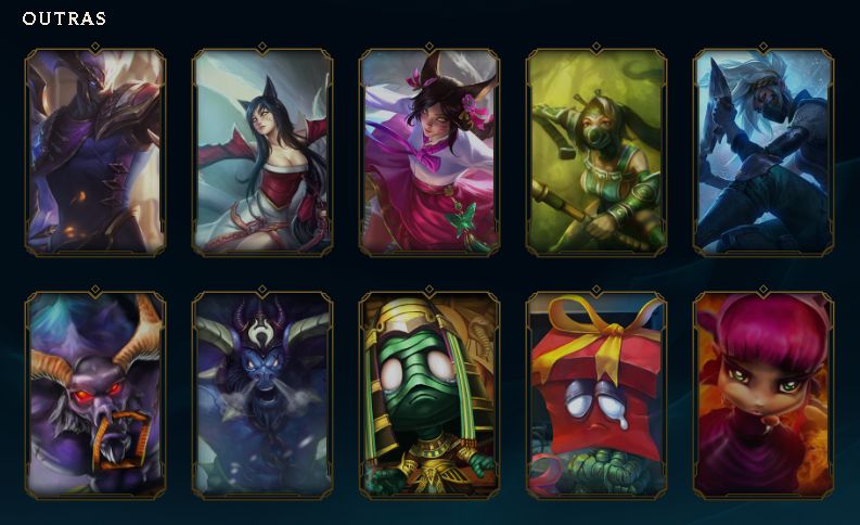 CONTA LOL LVL 353 | 141 SKINS | ULTIMATE + 2 MÍTICAS + 16 LENDÁRIAS | EX OURO