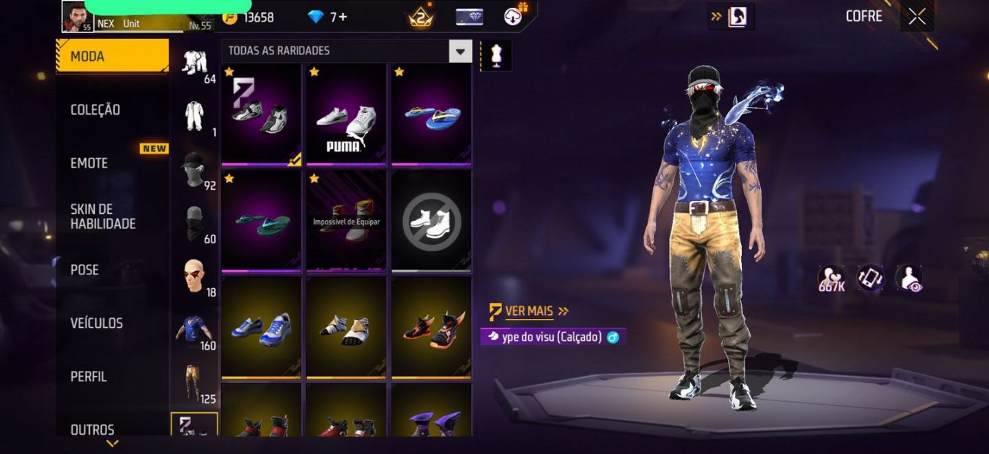 CONTA FREEFIRE 2 ANGELICAIS E COELHAO
