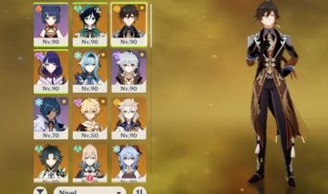 Conta genshin com 19 personagens T5 e 7 armas 5 estrelas toop !!