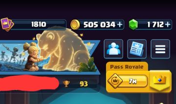 Conta clash royale full acesso lvl 1800+