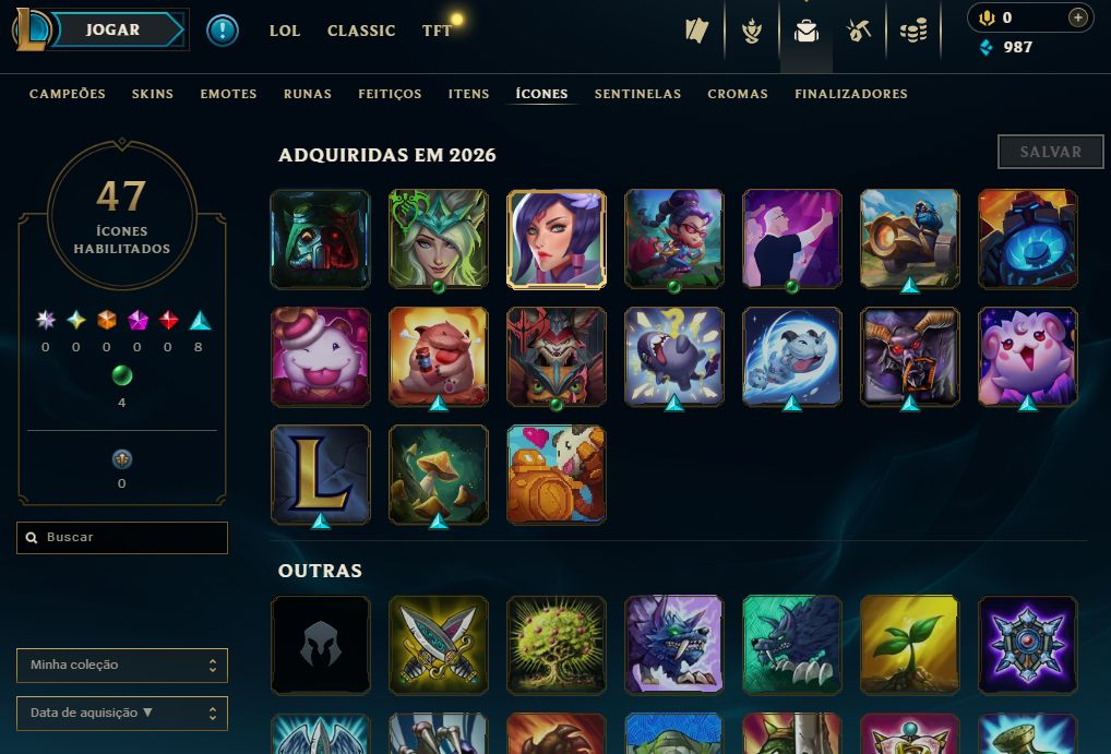[Entrega Automática] Conta Lol Ouro, 43 Skins, Honra 4, 63 Campeões, Upada À Mão