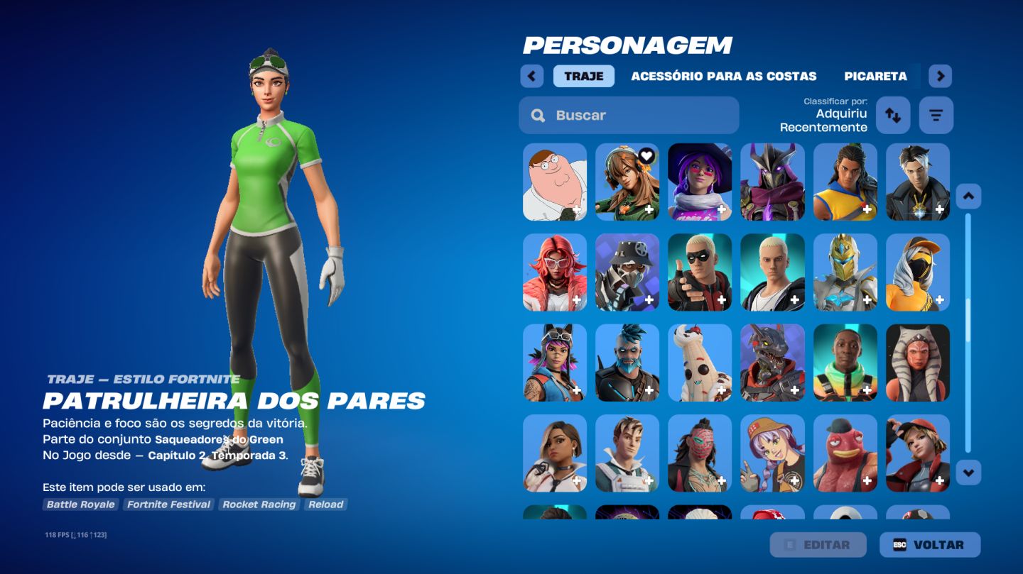 CONTA FORTNITE | 189 SKINS | PASSES ANTIGOS | MUITOS ITENS | CONTA COMPLETA