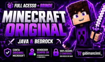 Minecraft Java+bedrock Original (full acesso permanente)