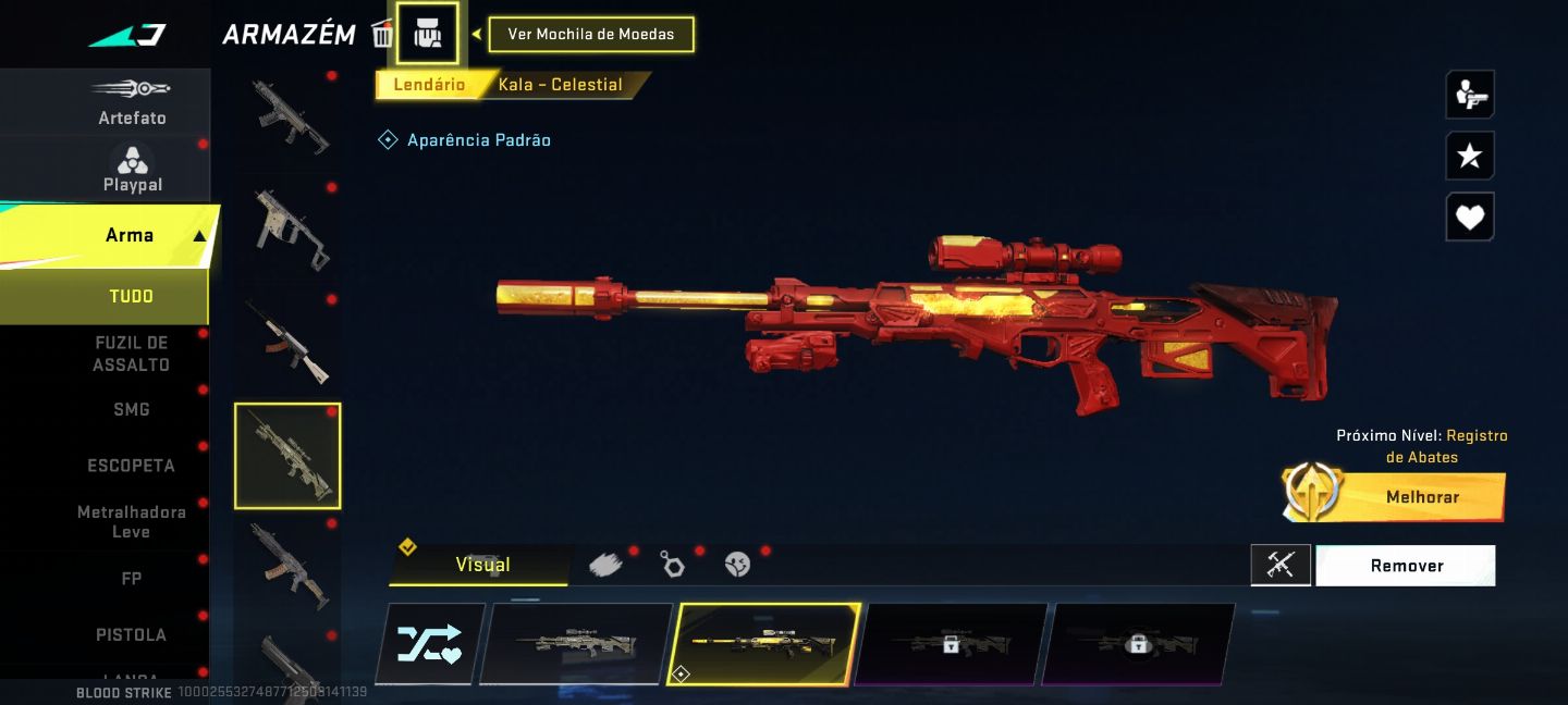 Conta blood strike com algumas Eternas