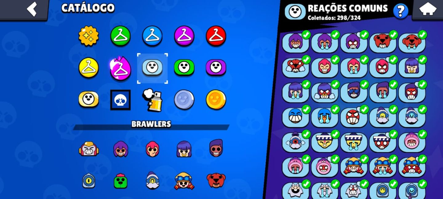 Conta Brasil star full brawlers hipercargas acessórios e poder de estrelas