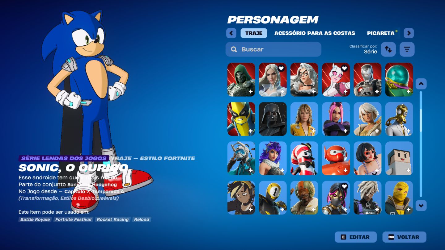 CONTA EPIC GAMES COM FORTNITE E ROCKET LEAGUE + 127 JOGOS