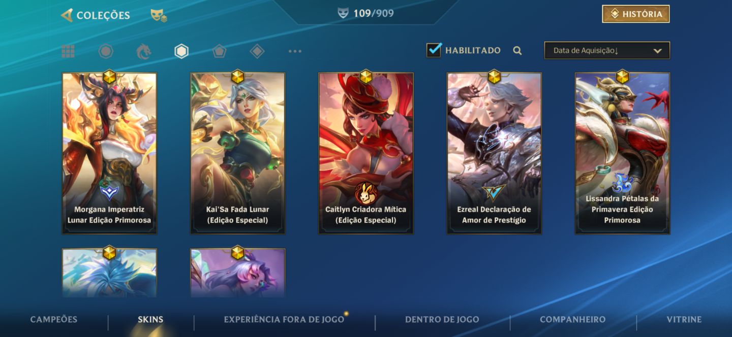 CONTA WILD RIFT GRÃO MESTRE NOVA TEMPORADA 8 SKINS MITICAS