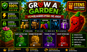GAMEPASS DO GROW A GARDEN | Sheckles, Gear, Seeds e Packs | Entrega Rápida