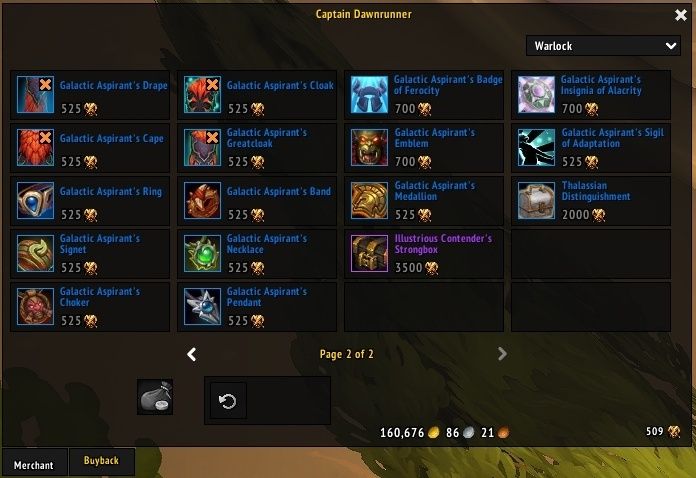 WoW Honra / Honor Farm PvP Set [Season 2 Midnight]