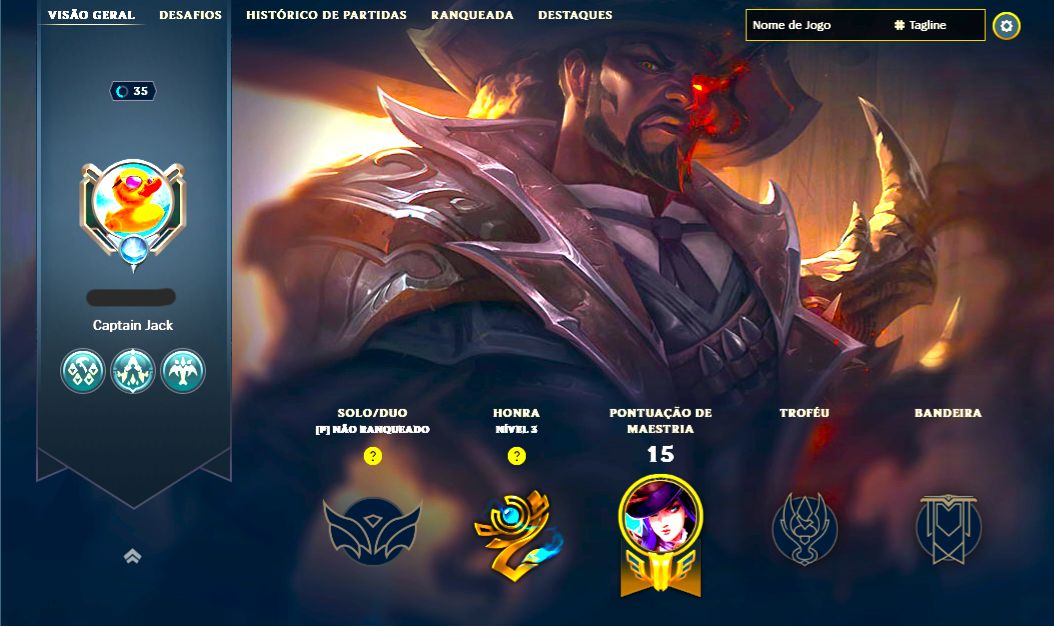 SKIN LENDÁRIA LUCIAN VELHO OESTE + [ CONTA MAIN ADC ] + [ TROCA NICK ]