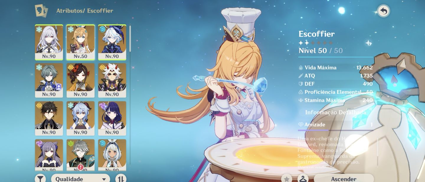 End game, Conta de 2020, Raiden c2 + bis, Furina c1 + bis, lohen, durin, columbi