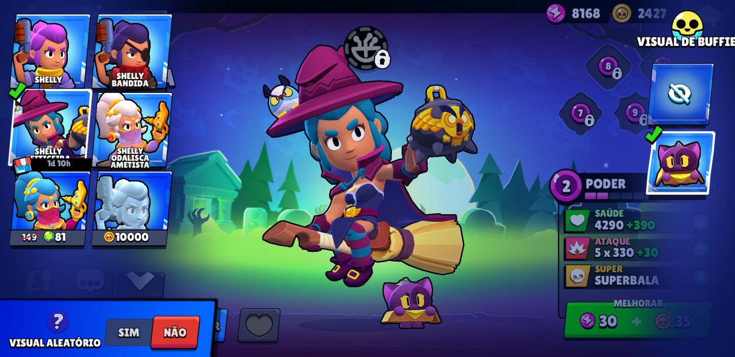 CONTA BRAWL 4K TROFEUS/50 +BRAWLERS/ QUANTIDADE RAZOAVEL DE SKINS