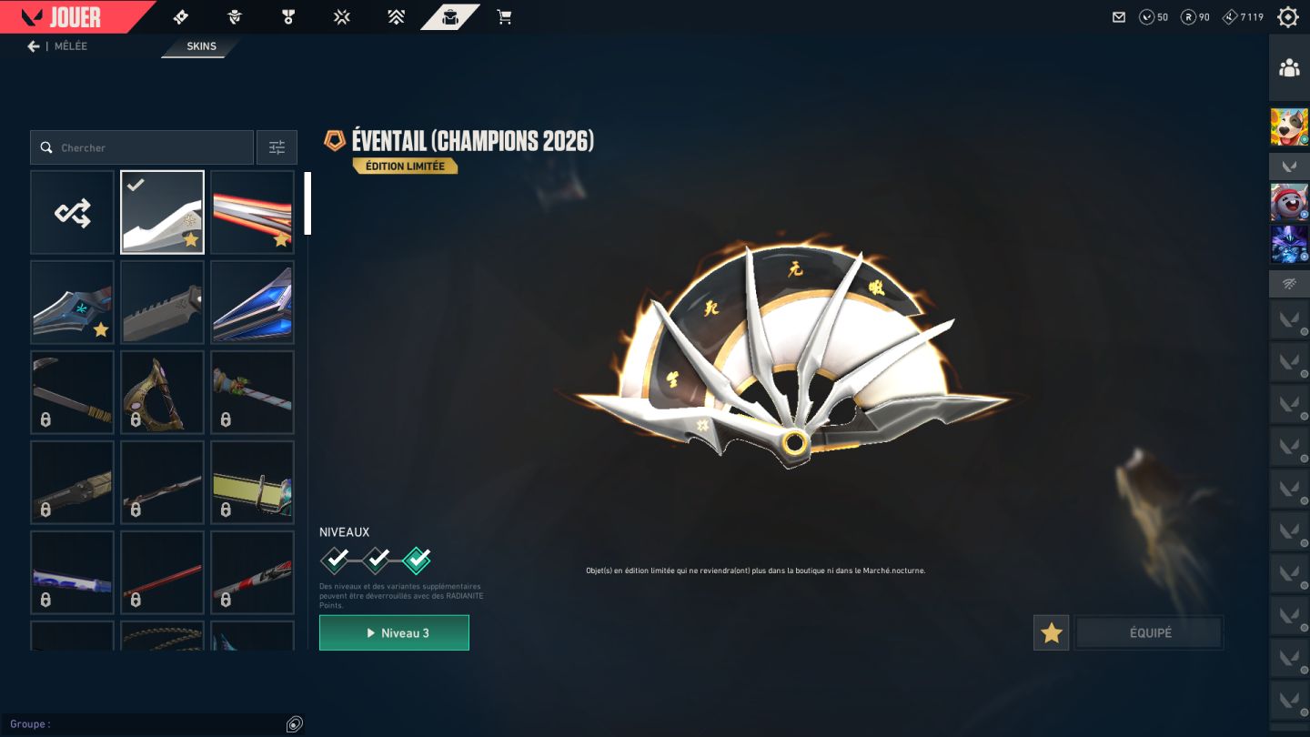 Conta chaveiro RADIANTE com muitas skins premium!