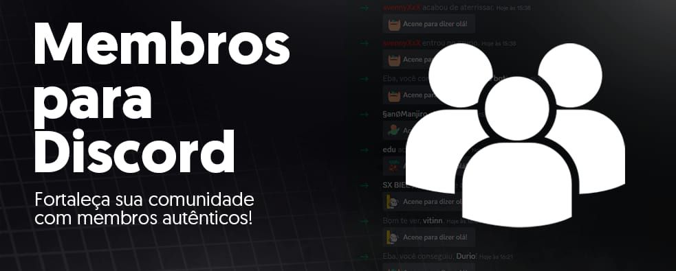 Membros de Discord 100% Reais | Garantia de 7 Dias