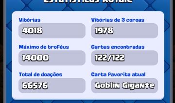 Conta clash Royale 14000 quase full