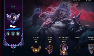 Conta de lol com skin da kaisa do UZI, skin do FAKER da ahri, jinx e viego