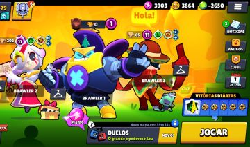 Conta do brawl stars básica bem upada para iniciar