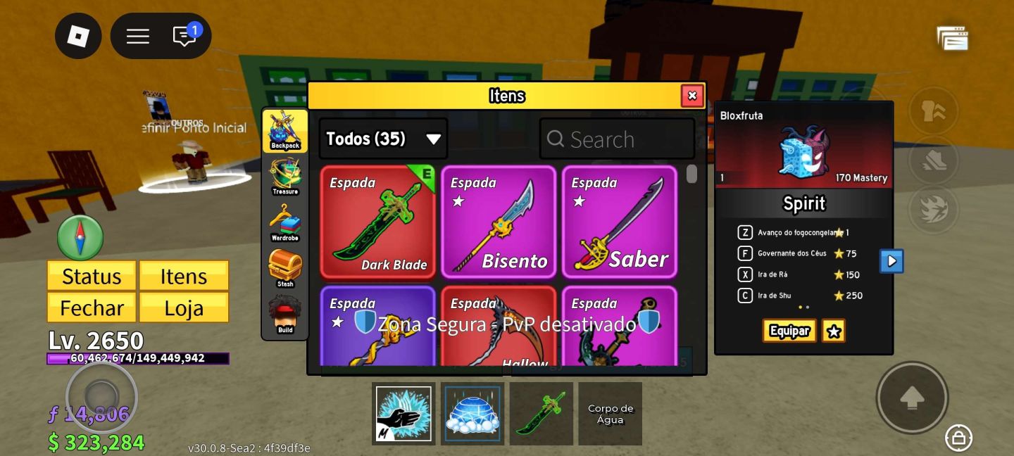 PROMOÇÃO! Conta Blox Fruits à Venda | Perms + Gamepasses